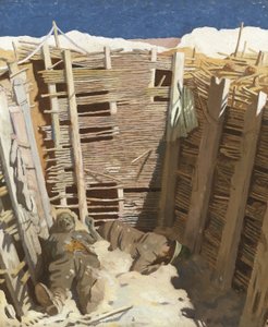 Dead Germans in a Trench by William Orpen